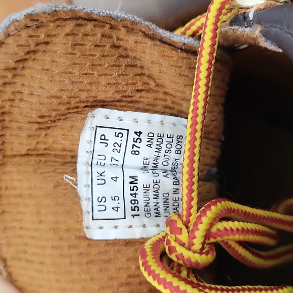 Timberland Boots Sz 4.5 - Picture 5 of 5